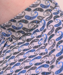 Μπεζ ανδρικό πουκάμισο με στοιχεία paisley