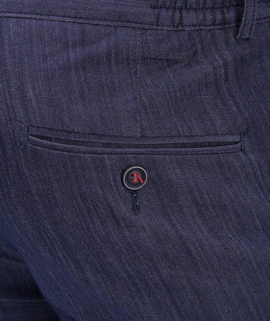 Ανδρικό τζιν σε χρώμα indigo με ιταλική τσέπη