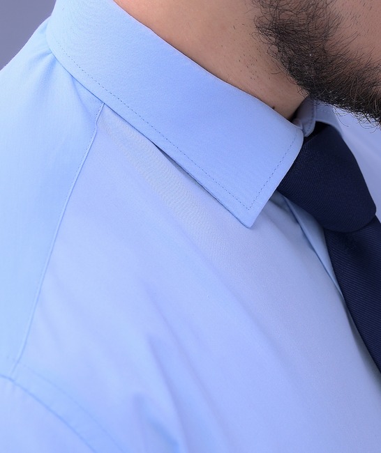 Αμπιγέ ανδρικό πουκάμισο σε γαλάζιο χρώμα