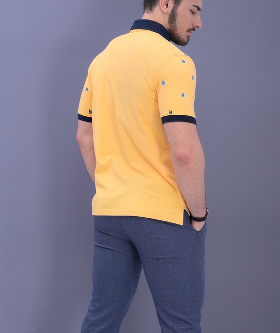 Κίτρινο πόλο μπλουζάκι 