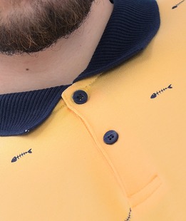 Ανδρικό μπλουζάκι σε κίτρινο χρώμα