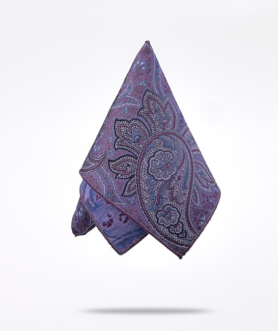 Κομψή μωβ γραβάτα με λαχούρι σχέδιο