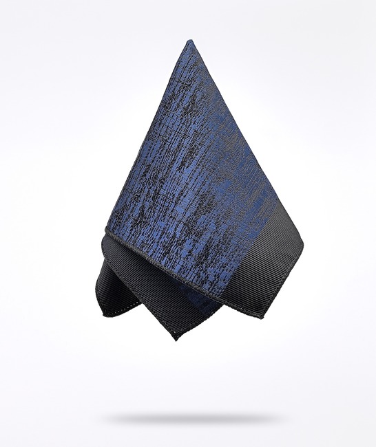 Μπλε elegance γραβάτα με αφηρημένες μαύρες γραμμές