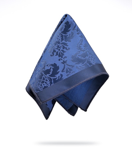 Κομψή premium μπλε γραβάτα με στοιχεία paisley