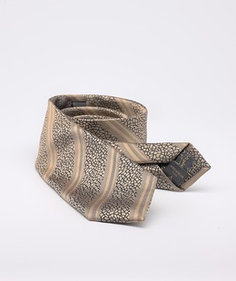 Ανδρική χρυσή γραβάτα σε μπλε μωσαϊκό