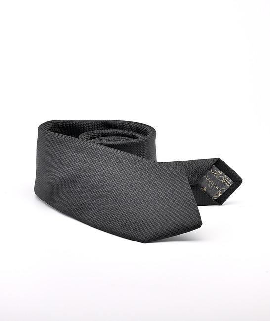 Μαύρη πολυτελής γραβάτα  σετ με μαντηλάκι