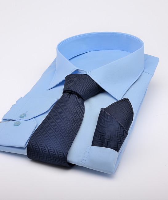 Κλασική ζιγκ ζαγκ γραβάτα navy blue