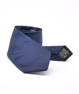Κλασική ζιγκ ζαγκ γραβάτα navy blue