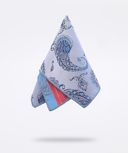 Γαλάζια κομψή γραβάτα paisley