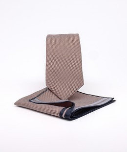 Πολυτελής κλασική γραβάτα σε κεραμιδί χρώμα