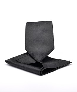 Premium γραβάτα με ρετρό κέντημα αυτοκινήτου με μαντηλάκι 