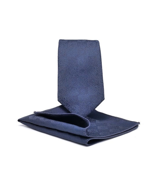 Μπλε καρό κλασική γραβάτα