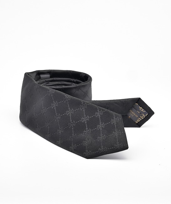 Μαύρη γραβάτα με μαντηλάκι