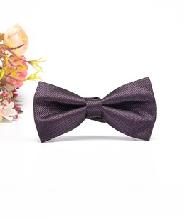 Ανδρικό στιλάτο παπιγιόν δύο στρώσεων σε σκούρο μωβ