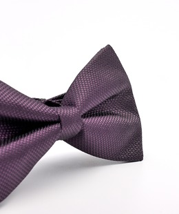 Ανδρικό στιλάτο παπιγιόν δύο στρώσεων σε σκούρο μωβ