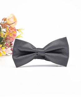 Ανδρικό κλασικό γκρι δομημένο παπιγιόν απο ανάγλυφο ύφασμα