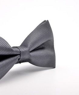 Ανδρικό κλασικό γκρι δομημένο παπιγιόν απο ανάγλυφο ύφασμα