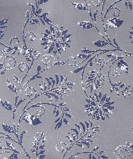 Πολυτελές γκρι παπιγιόν με μπλε φλοράλ μοτίβο