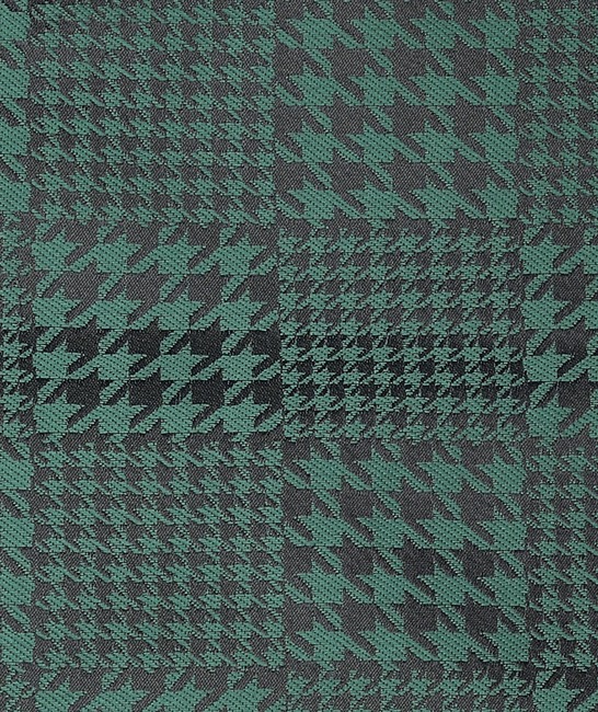 Πράσινο παπιγιόν Houndstooth σετ με καρφίτσα και μαντηλάκι 