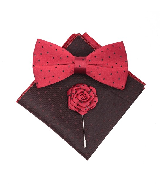 Κόκκινο παπιγιόν σε αστεράκια σετ