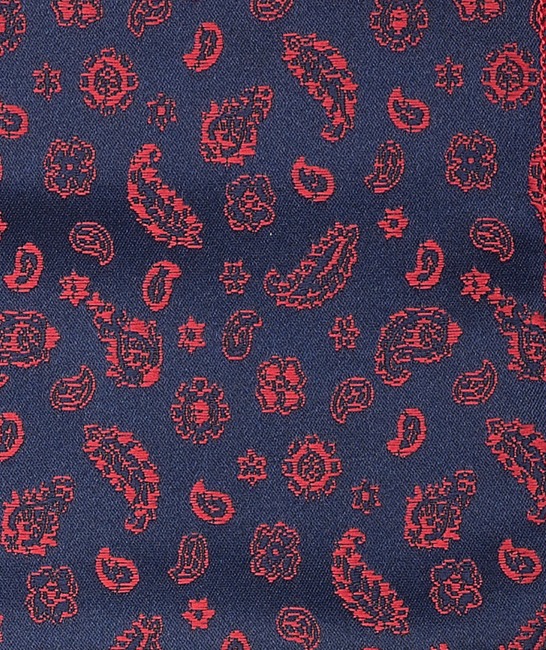 Ανδρικό πολυτελές σετ τριών τεμαχίων σε paisley red στοιχεία
