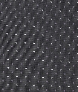 Μαύρο ανδρικό σετ με καρφίτσα παπιγιόν και μαντηλάκι πουά σχέδιο 