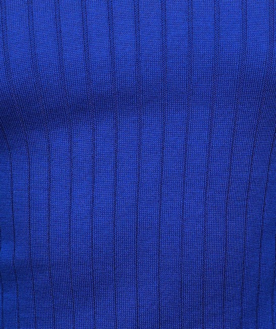Ανδρική μπλε μπλούζα με ψηλό γιακά πόλο