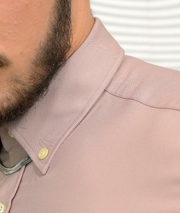 Κομψό πουκάμισο σε χρώμα πούδρας