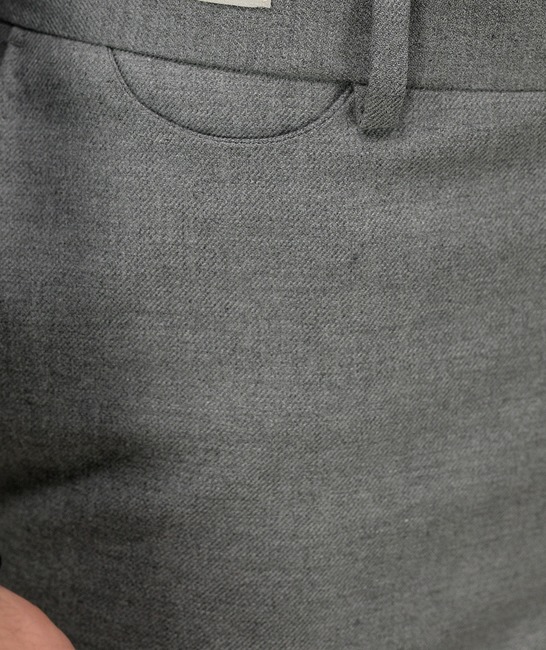 Κομψό γκρι ανδρικό παντελόνι με ιταλική τσέπη