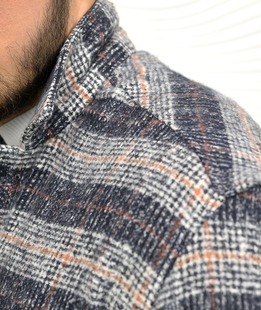 Ζεστό μπάρχετ ανδρικό χειμερινό καρό πουκάμισο