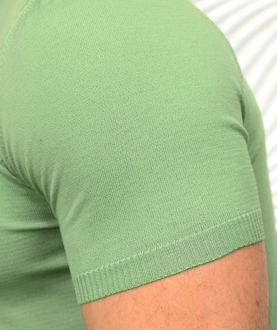 Πράσινο ανδρικό κοντομάνικο μπλουζάκι πόλο