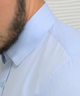 Κομψό επίσημο πουκάμισο σε γαλάζιο 