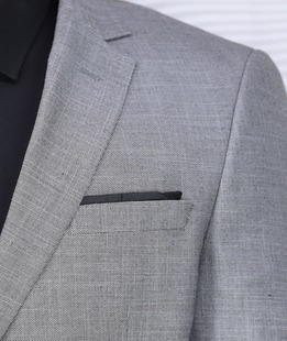 Ανδρικό μελανζέ μαύρο σακάκι Regular Fit Ανδρικό μελανζέ μαύρο σακάκι Regular Fit