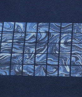 Ανδρικό εντυπωσιακό βαμβακερό μπλουζάκι σε μπλε χρώμα