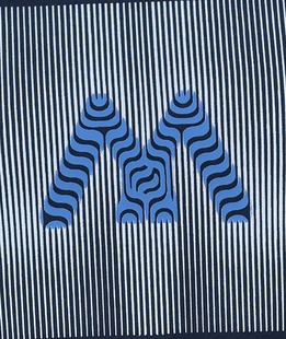 Άνετο ανδρικό μπλουζάκι σε μπλε χρώμα με στάμπα