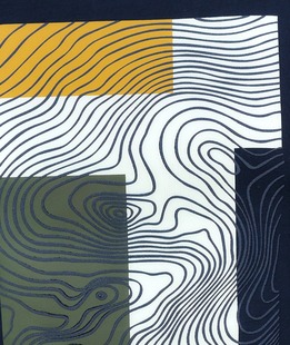 Ανδρική εκλεπτυσμένη κοντομάνικη μπλούζα σε σκούρο μπλε