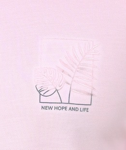 Ανδρικό άνετο μπλουζάκι με κοντό μανίκι σε trendy ροζ χρώμα