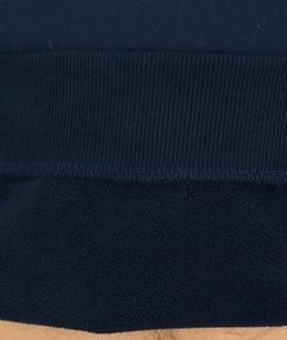 Ανδρική χοντρή χειμερινή μπλούζα σε σκούρο μπλε με επιγραφή