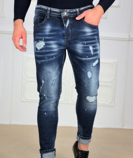 Μοντέρνο ανδρικό  τζιν σε μπλε